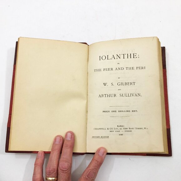 Libretti Gilbert & Sullivan 1936 Leather Bound Collection 5 Operas Rare Vintage - Picture 8 of 12